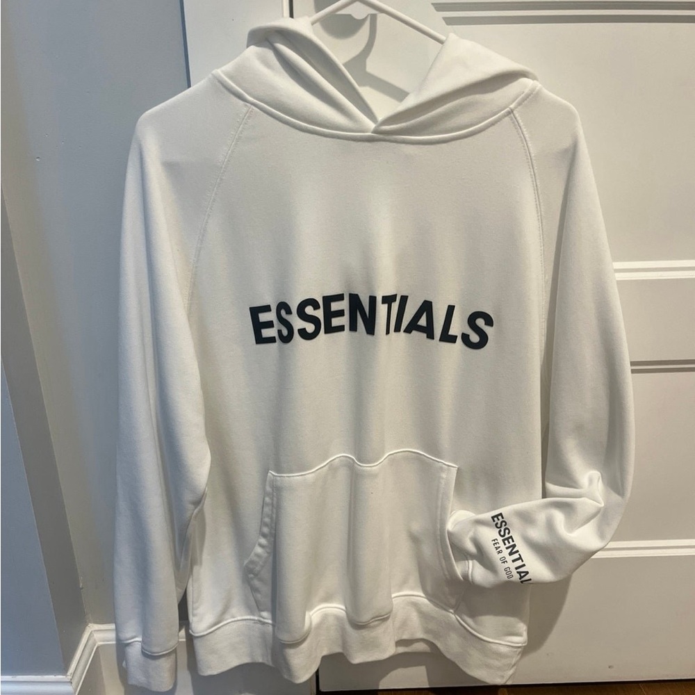 Authentic White Essentials Hoodie - image 1